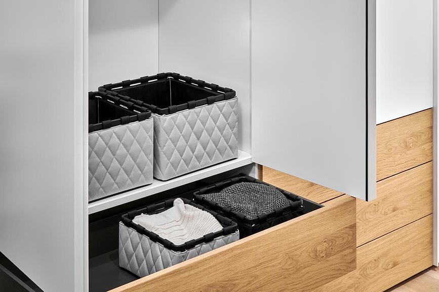 Framebox Boîte de Rangement, matelassée, taille S, noire