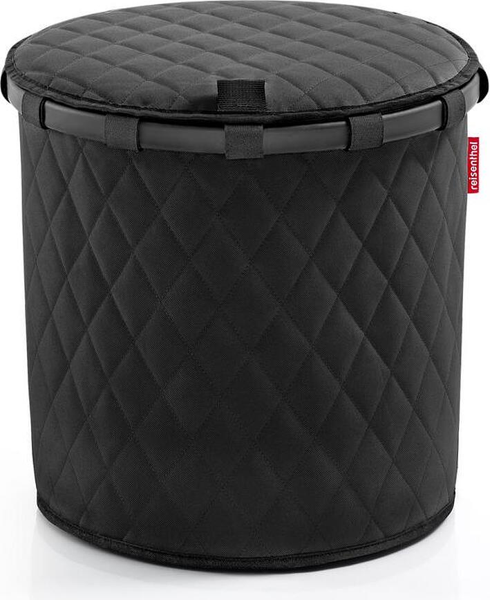 Homebasket Couvercle pour panier, gris clair, matelassé