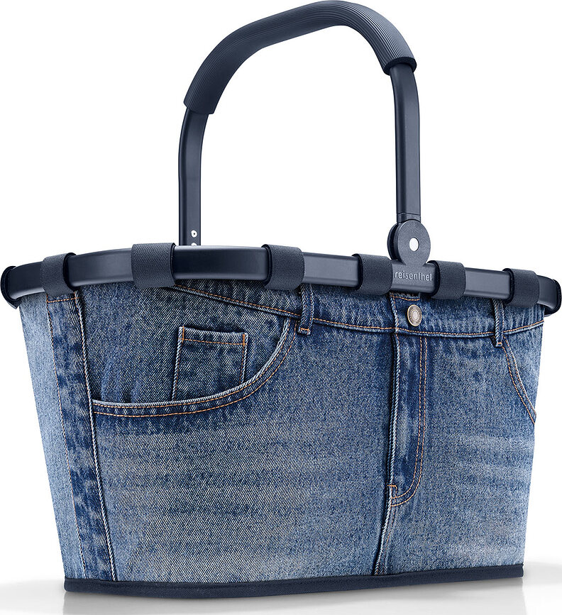 Košík Carrybag Frame Jeans Classic nebovo modrý