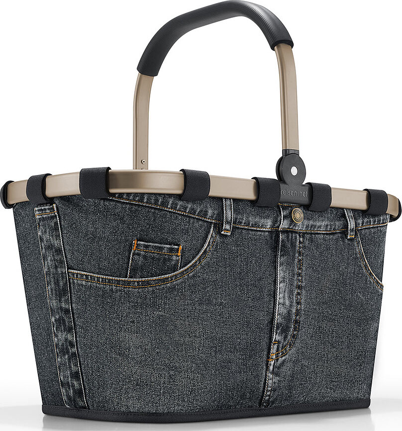 Košík Carrybag Frame Jeans tmavosivý
