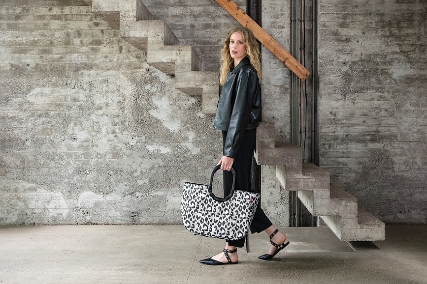 Loopshopper Torba, vzorec leopard, velikost L