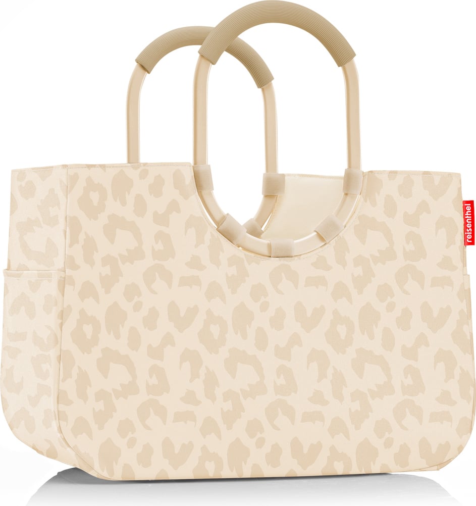 Loopshopper Tasche gepunktet L, beige, recycelt