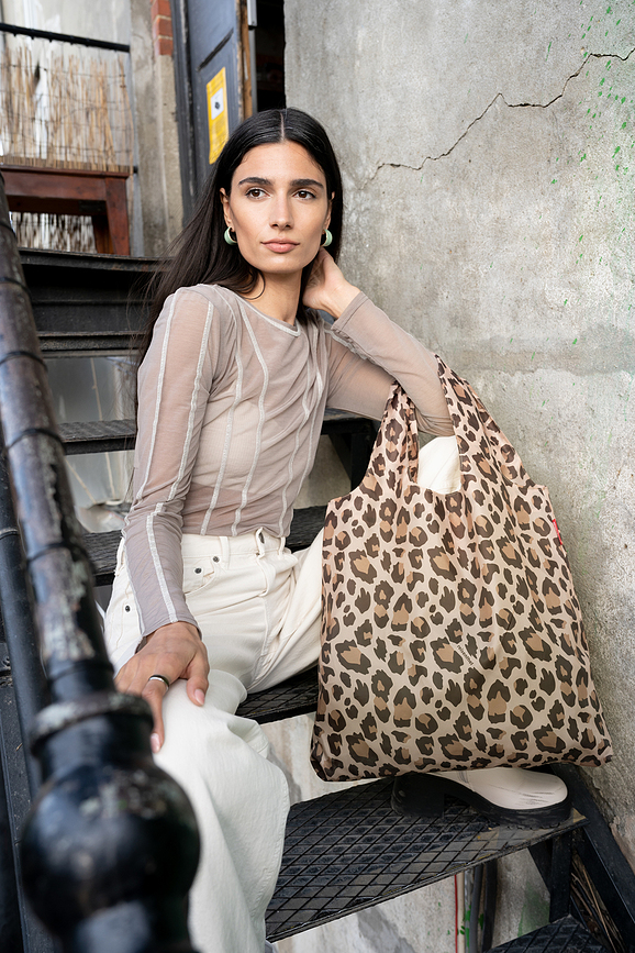 Mini Maxi Shopper Torba za nakupovanje, leopardji vzorec