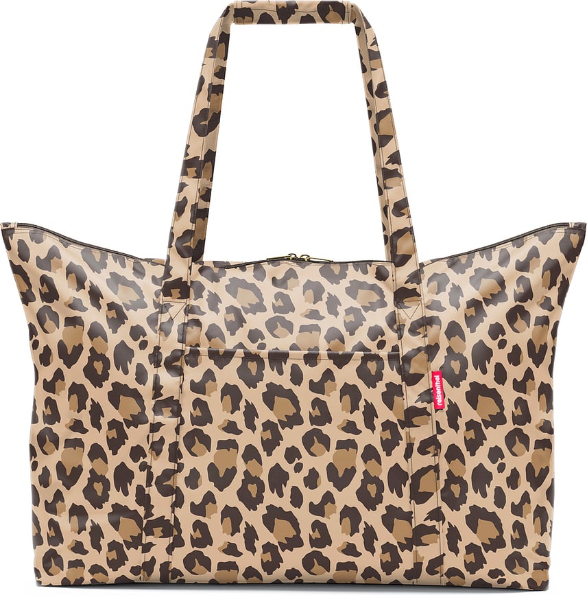Mini Maxi Travelbag taske, brun leopardprint