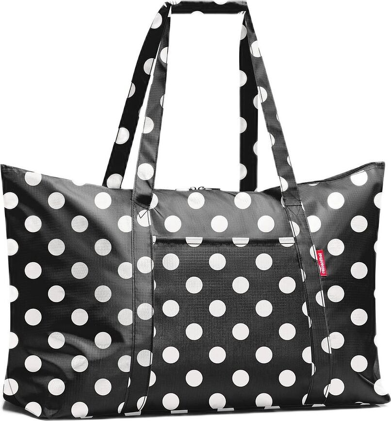 Mini Maxi Travelbag, vit med prickar