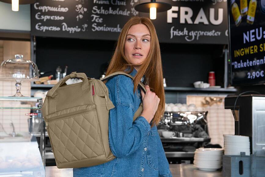 Mochila acolchada Allrounder R, beige oscuro