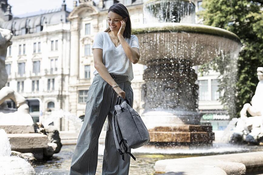 Mochila Allday, talla M, rosa claro