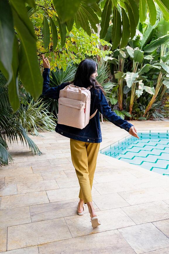 Mochila Allday, talla M, rosa claro