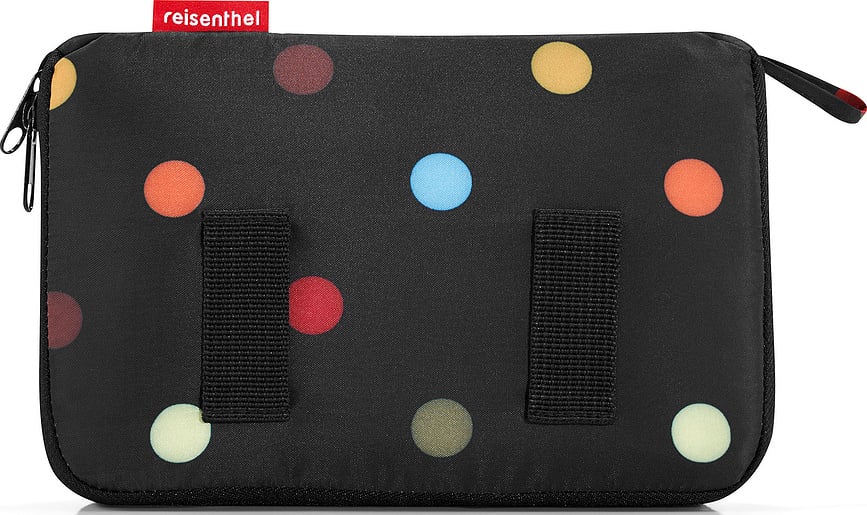 Mochila Mini Maxi Rucksack, a topos, negro y rojo