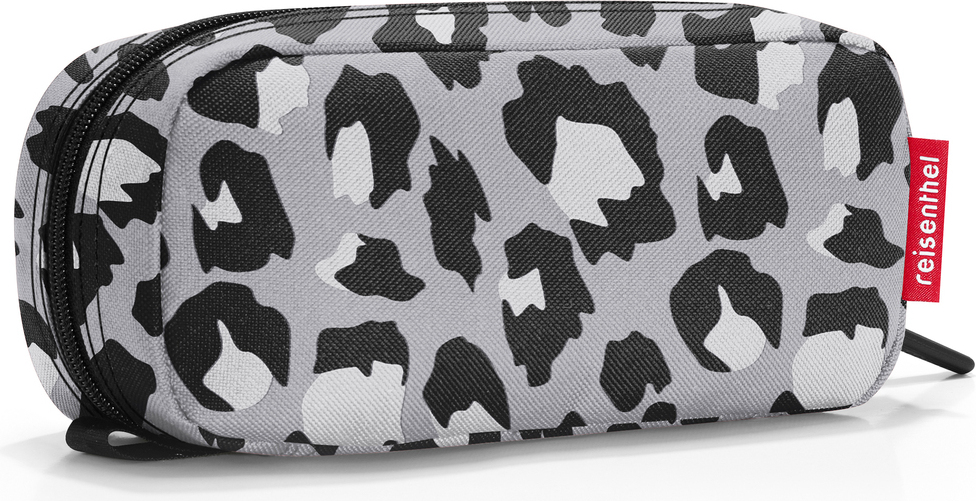 Multicase Kosmetiktasche, grau, Leopardenmuster