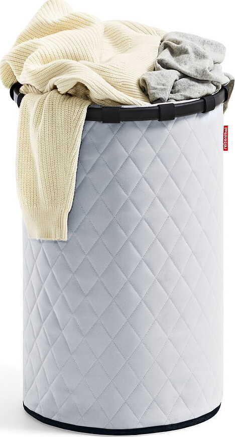 Opbergmand Homebasket Frame met ruiten L lichtgrijs