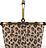 Panier Carrybag Frame à motif léopard XS, marron