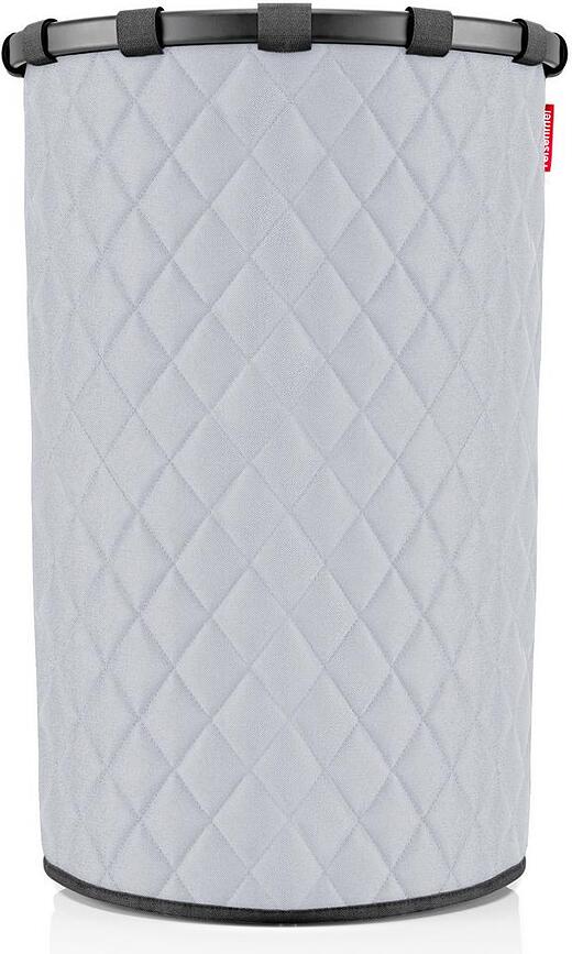 Panier de rangement Homebasket Frame, motif losanges, L, gris clair