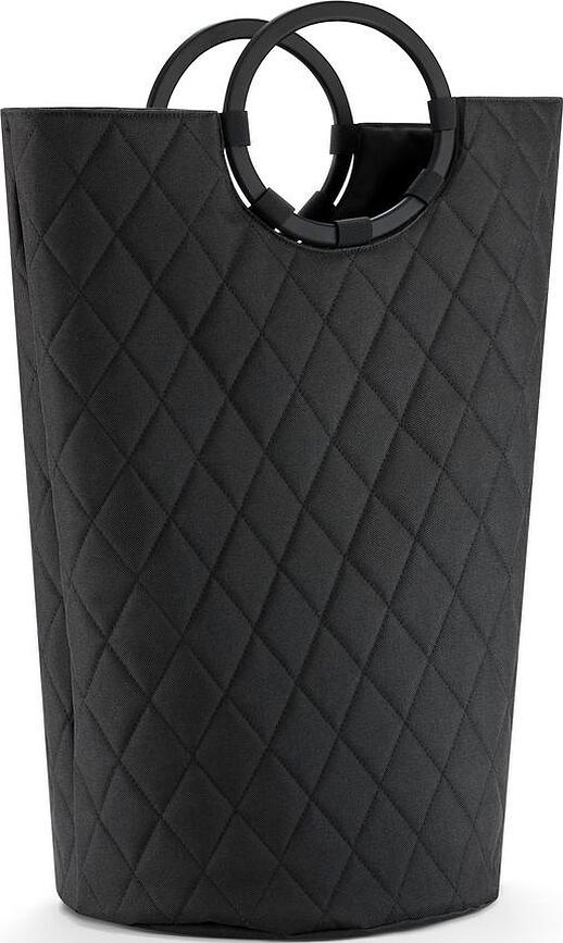 Panier de rangement Loophome Frame à losanges M noir