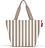 Pirkinių krepšys Shopper M, dryžuotas, rudai baltas, perdirbtas