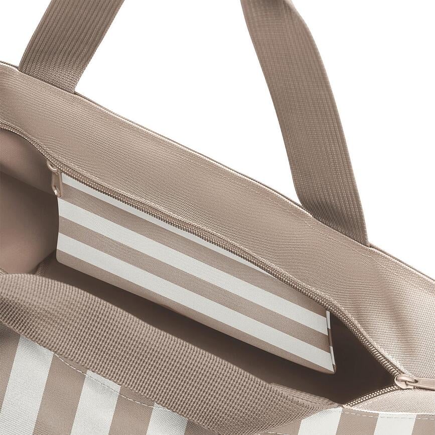 Pirkinių krepšys Shopper M, dėmėtas, smėlio spalvos, perdirbtas