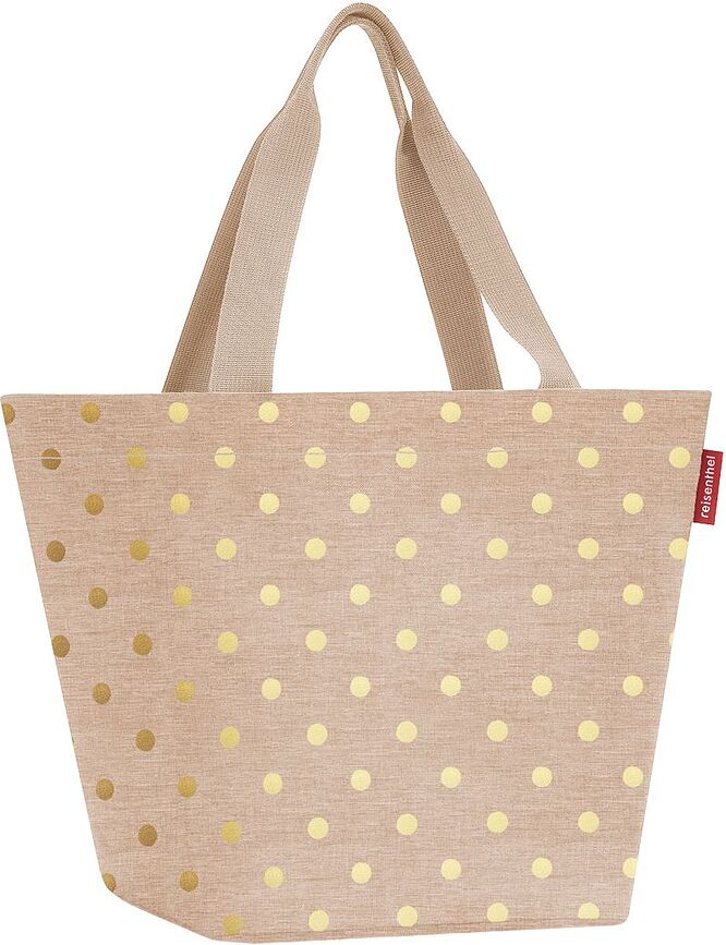 Polka Dot Shopper Bag M, beige