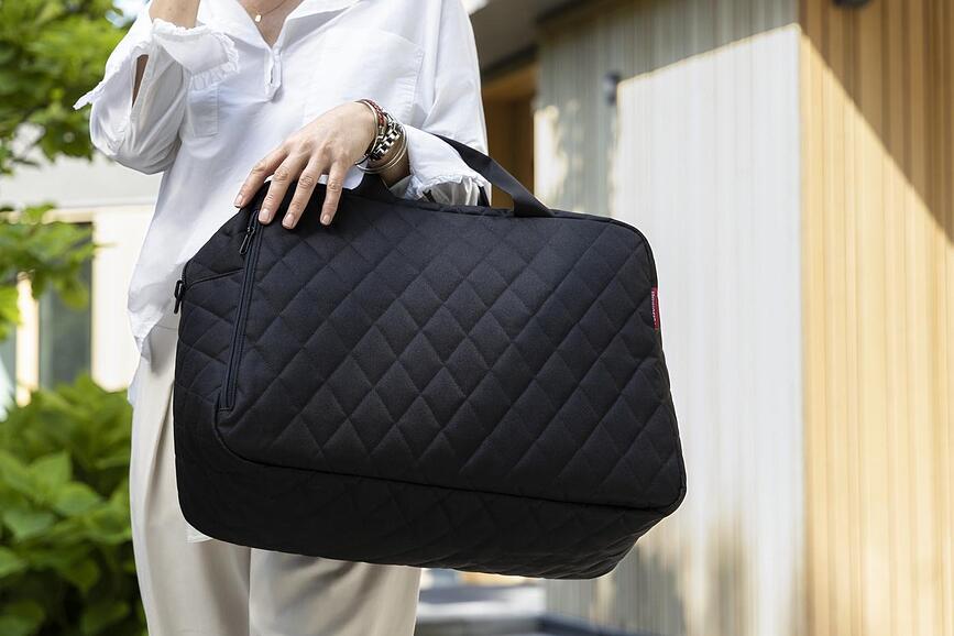 Ruffelbag Rhombus ΤΣΑΝΤΑ, μαύρη