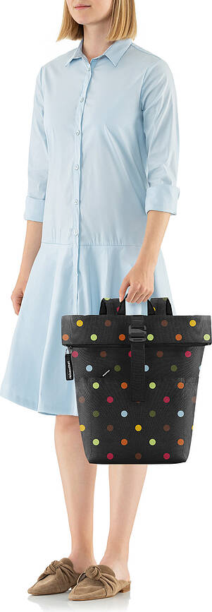 Sac à dos Rolltop, gris foncé