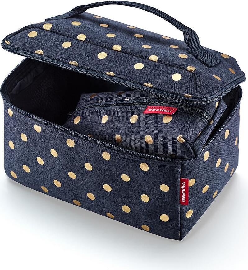 Neceseres Beautycase, estampado de leopardo, marrón, Set de 2 piezas