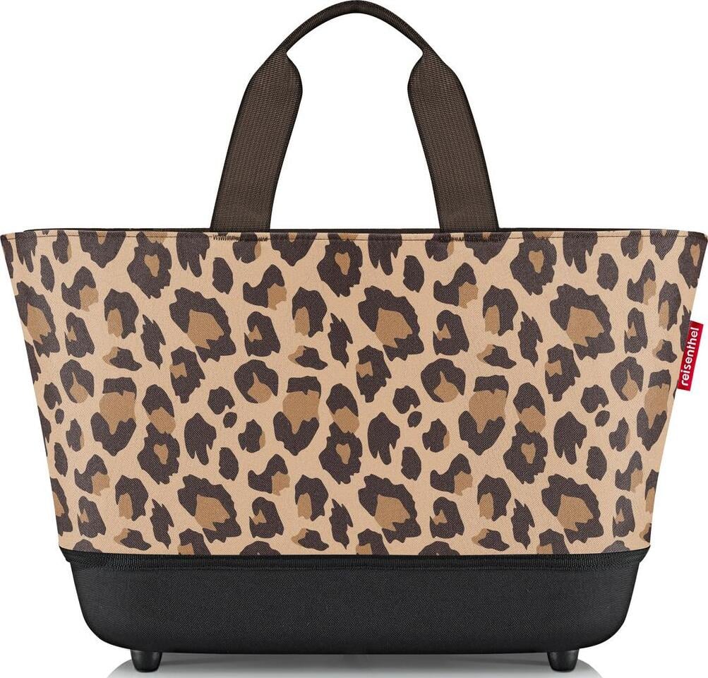 Shoppingbasket Tasche, Leopardenmuster, braun