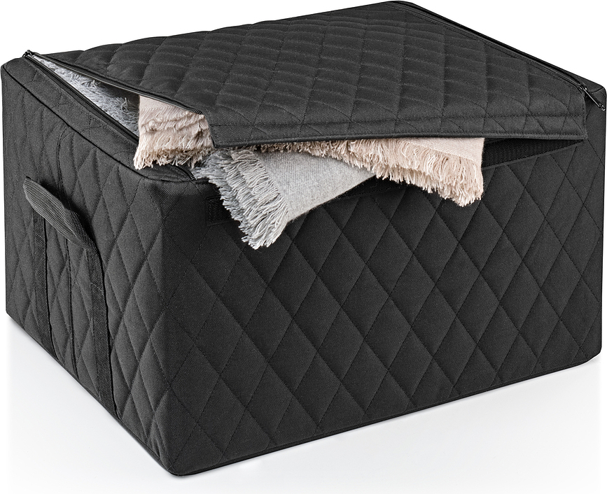 Storagebox Boîte de Rangement universelle L, gris clair, matelassée