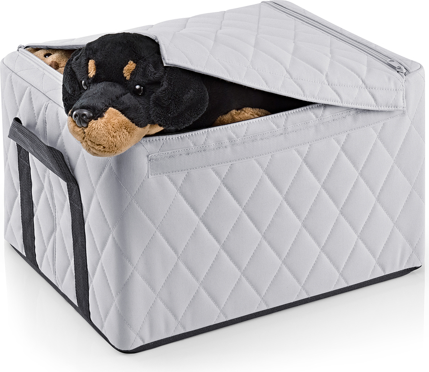 Storagebox Boîte de Rangement M, noire, matelassée