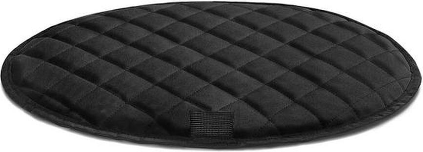 Tapa acolchada Homebasket, negra, para cesto