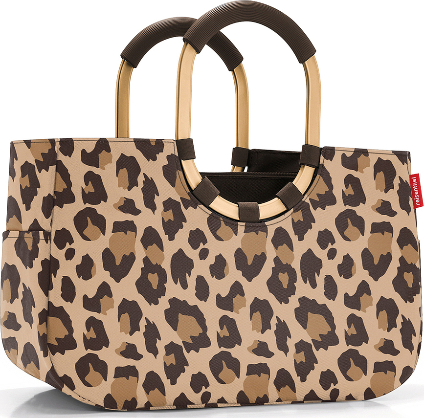 Taška Loopshopper M hnědá, leopardí vzor