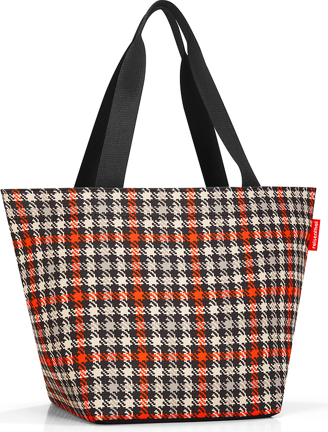 Taška Shopper glencheck red M
