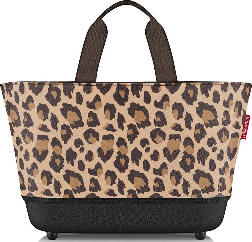 Taška Shoppingbasket, hnedý leopardí vzor