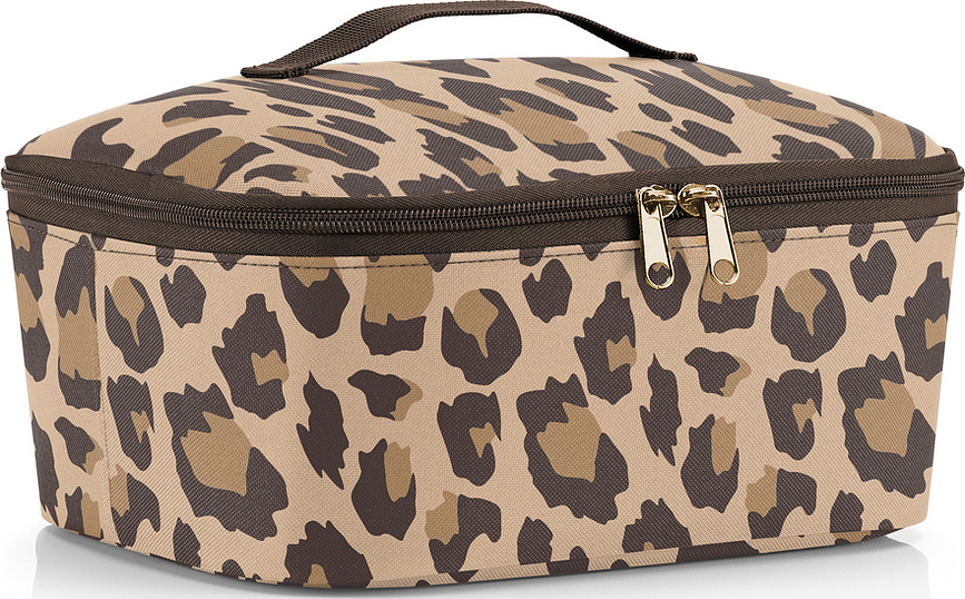 Термосумка Coolerbag Pocket, леопардовий принт M, коричнева