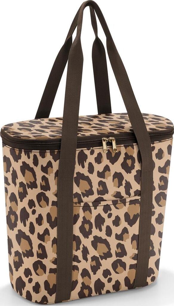 Thermoshopper Kühltasche, braun, Leopardenmuster