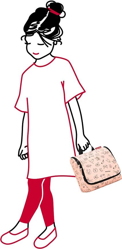 Toiletbag Kids Trousse de Toilette, panda, rose