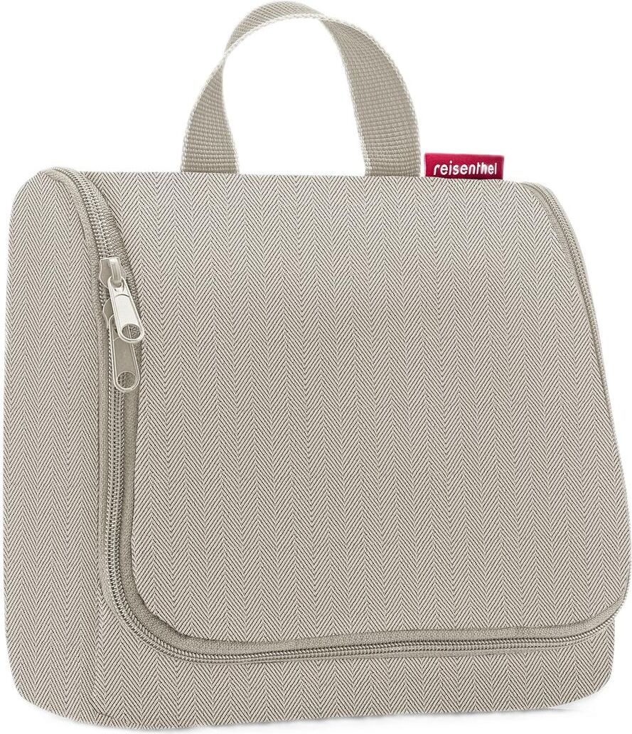 Toiletbag Kosmetiktasche cremefarbig