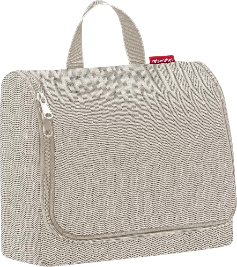 Toiletbag Kosmetiktasche XL cremefarbig