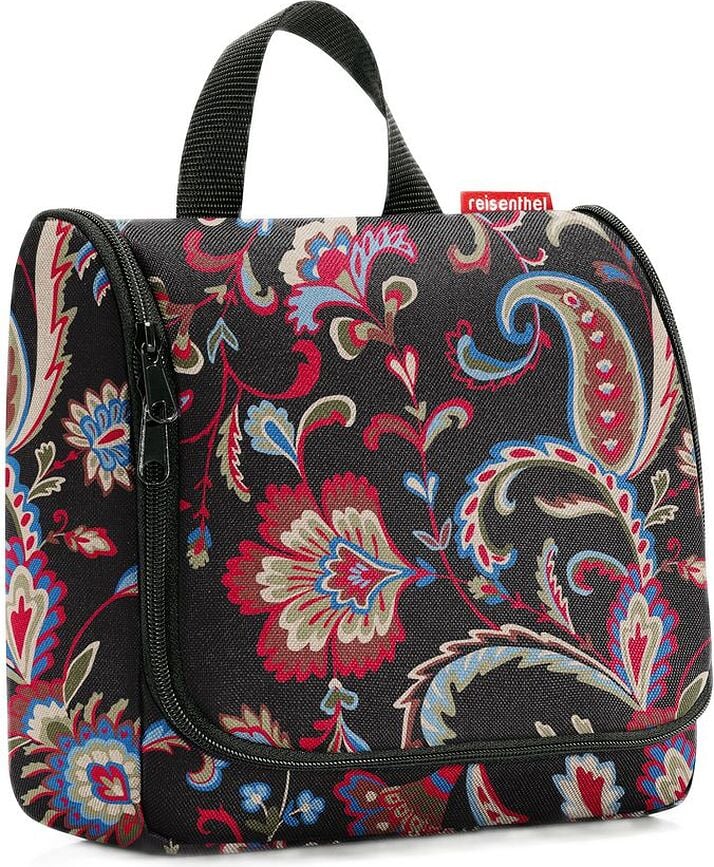 Toiletbag Paisley Kosmetiktasche schwarz