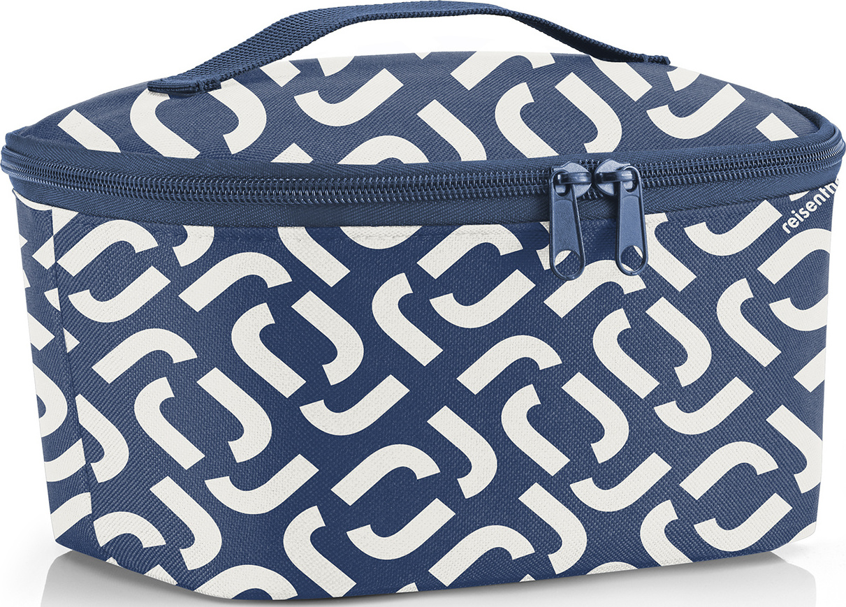Torba chłodząca Coolerbag Pocket Signature S biało-granatowa