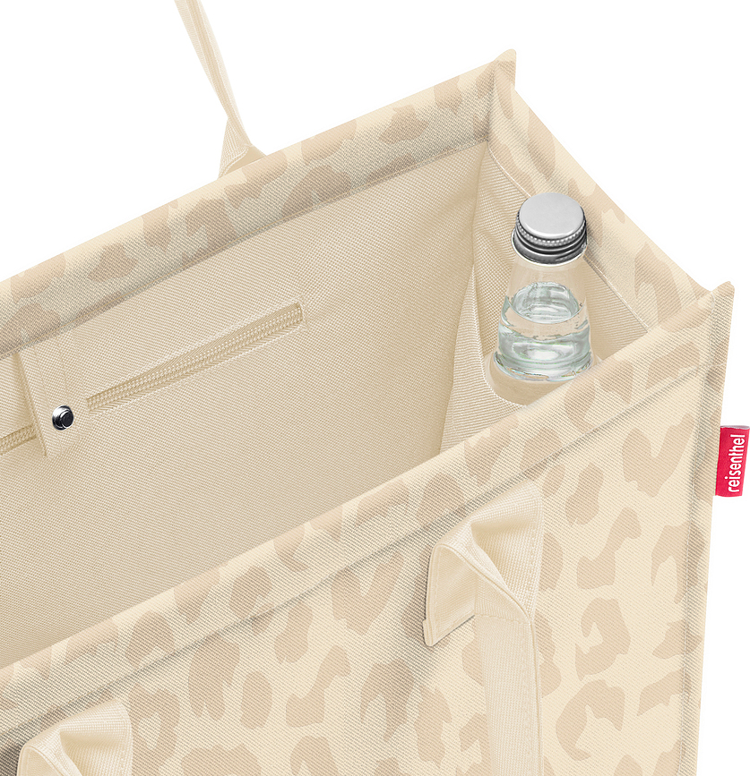 Torba Daily Shopper s črtami, črno-bela, iz recikliranih materialov