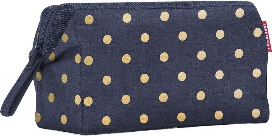 Travelcosmetic Kosmetiktasche, blau gepunktet