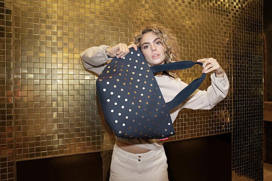 Flora Τσάντα Shopper, M, μπλε