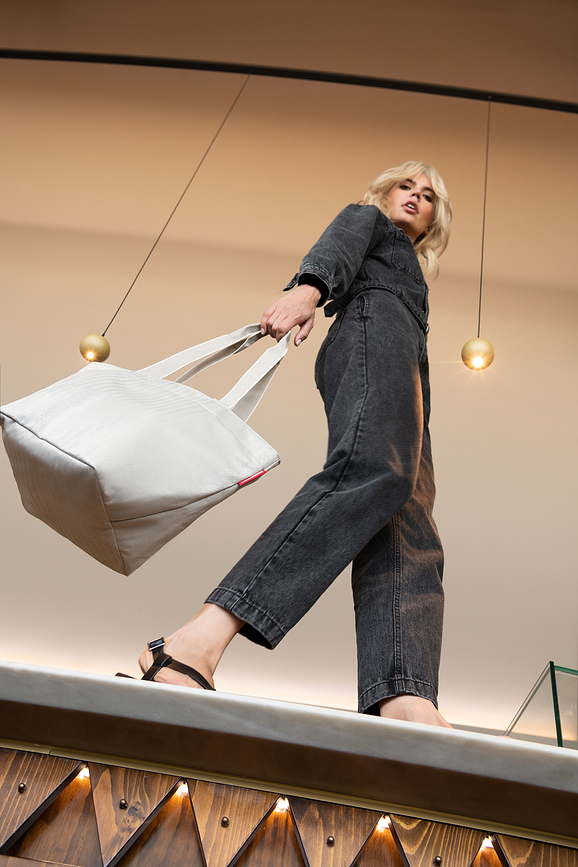 Flora Τσάντα Shopper, M, μπλε