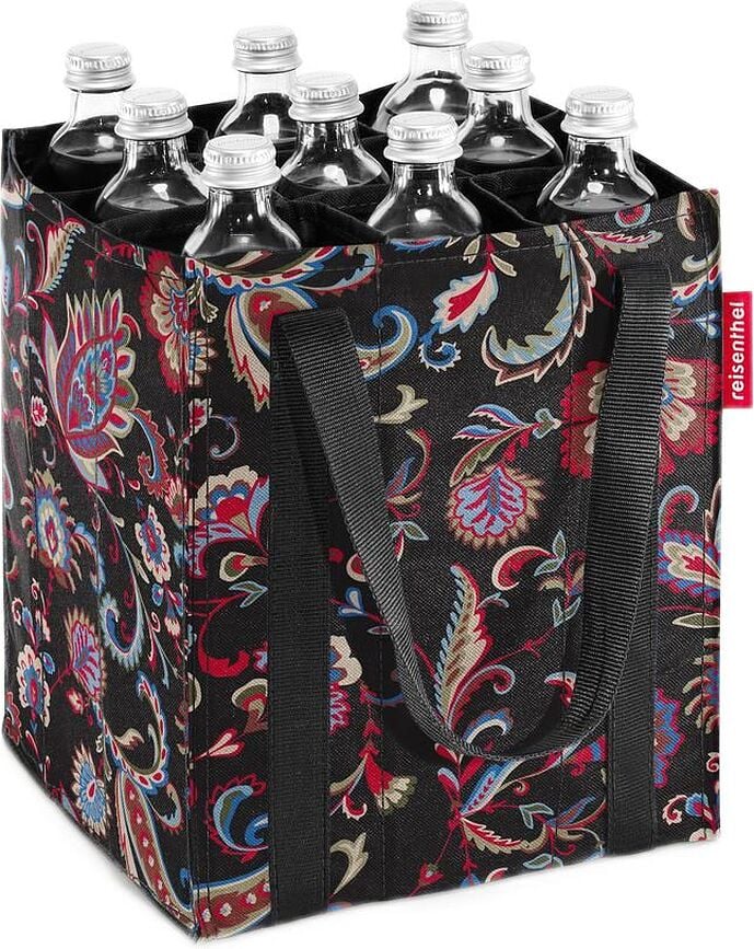 Vrecko na fľaše Bottlebag Paisley čierne