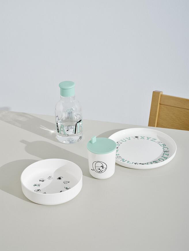 ABC Muminki Assiette Enfant, saumon