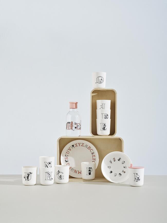 ABC Muminki Assiette Enfant, saumon