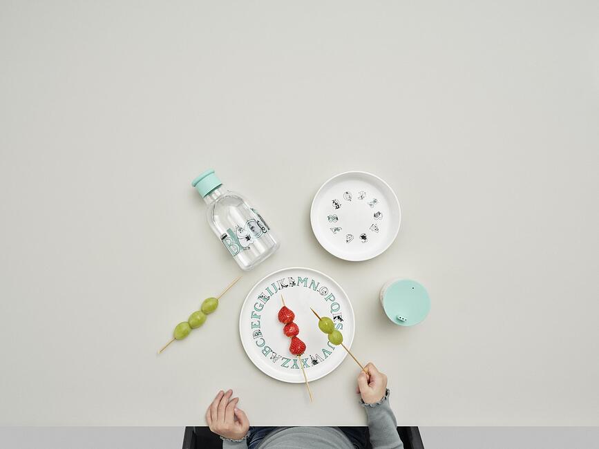 ABC Muminki Assiette Enfant, saumon