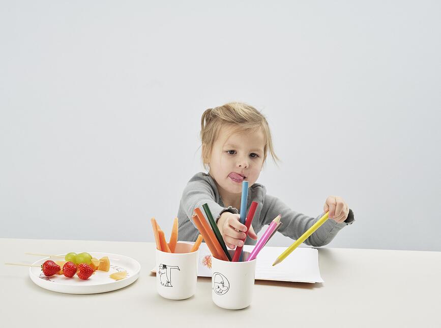 ABC Muminki Assiette Enfant, saumon