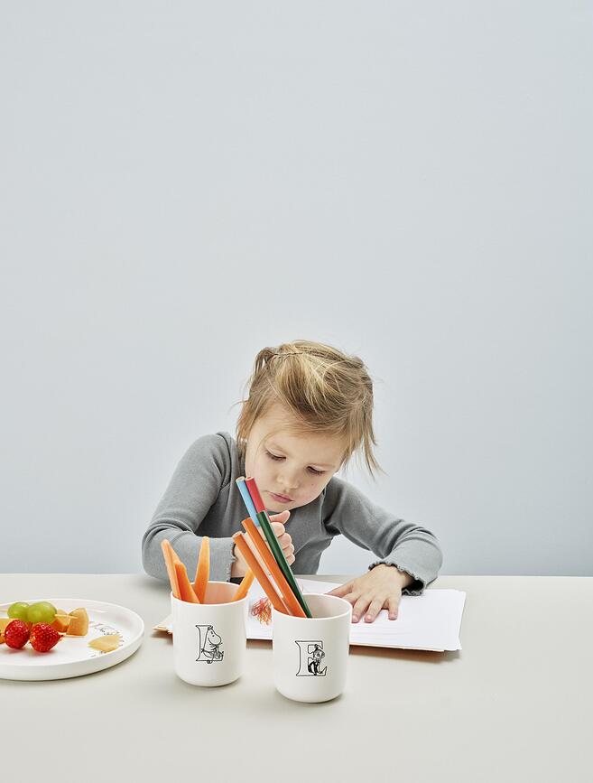 ABC Muminki Assiette Enfant, saumon