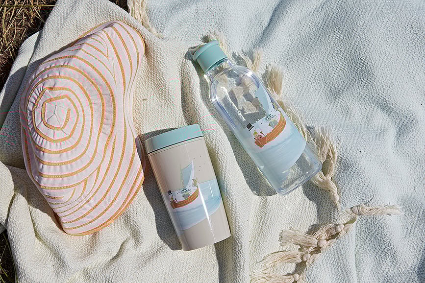 Botella de Agua Drink-It Moomin, blanca