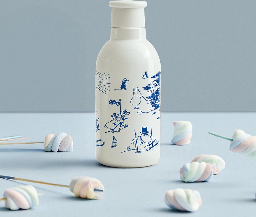 Drink-It Muminki Shooting Star Bouteille Isotherme 500 ml, sauge